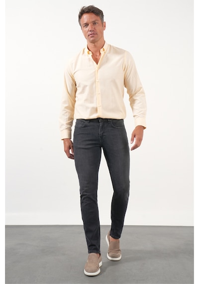 İmza Füme 5 Cep Slim Fit Casual Pamuklu Denim Pantolon 1023260170 Antrasit
