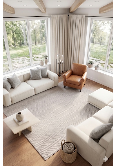 Villadia Home Textile Kaymaz Taban Modern Desen Yıkanabilir Leke Tutmaz Kolay Temizlenir Dört Mevsim Yolluk Koridor Salon Yatak Mutfak Odası Vd4055gri Gri