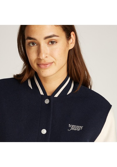 Tommy Hilfiger Tjw Wool Varsity Ext Kadın Mavi Ceket 026 Dw0dw19320 Lacivert