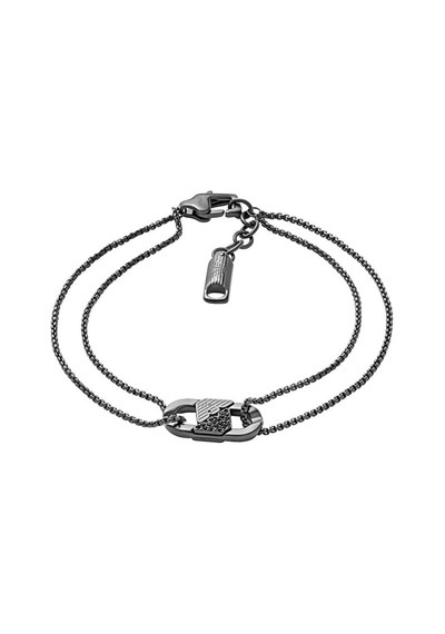 Armani Jewel Ajegs3173-001 Erkek Bileklik Siyah