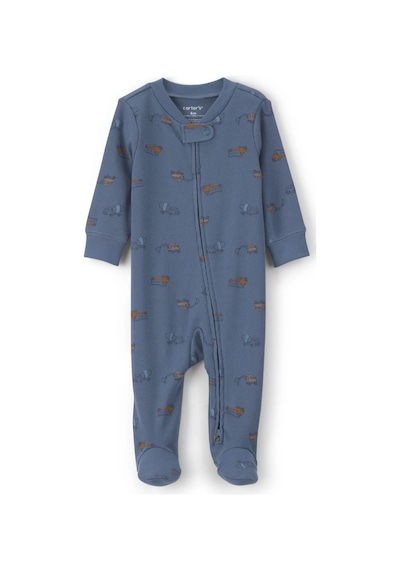 Carter's Erkek Bebek Fermuarlı Patikli Tulum İndigo 1v245210