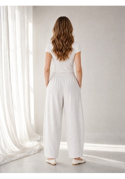 Nealirsanall.com Kadın Yüksek Bel Beli Lastikli Gabardin Balon Paça Pantolon - Dikiş Detaylı Rahat Kesim Şalvar Pantolon Siyah Nealirsanall.com Kadın Yüksek Bel Beli Lastikli Gabardin Balon Paça Pantolon - Dikiş Detaylı Rahat Kesim Şalvar Pantolon Siyah