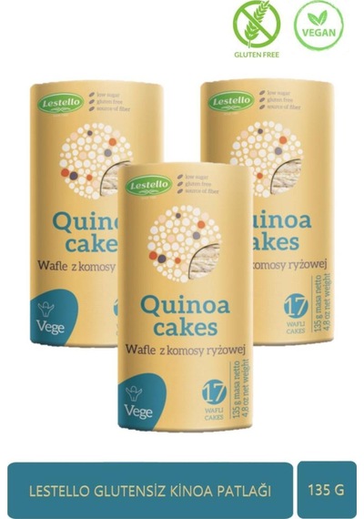 Glutensiz Vegan Kinoa Patlağı İnce Çıtır 3 Lü Paket