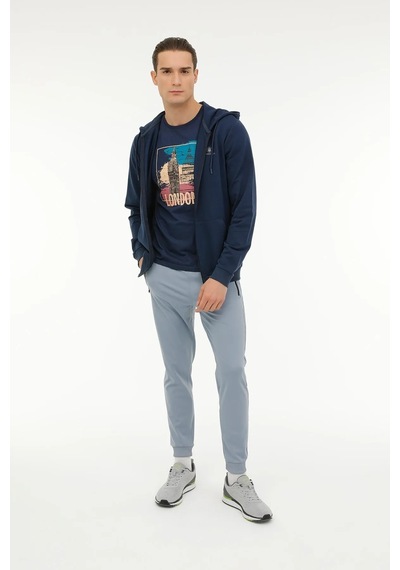 Lumberjack Erkek Basic Sweatshirt Hoodie Sn72 3fx Lacivert/navy 1 Lacivert