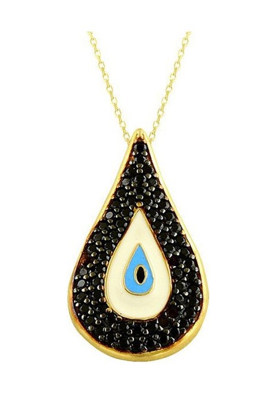 Damla Göz Kolye 3.17 Gram 14 Ayar Altın