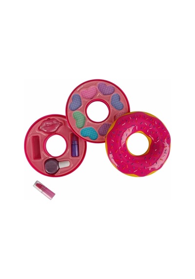 Donut Şekilli 2 Katlı Makyaj Güzellik Seti - S00002596