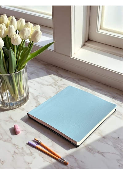 Fark Tanıtım Defter, Noktalı Not Defteri Pu Deri Not Defteri 16,5x16,5 Cm, 96 Yaprak 192 Sayfa , 90 Gr Ivory Çok Renkli