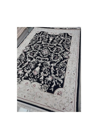Şiraz 160x230 4m2 Dokuma Halı Siyah/krem