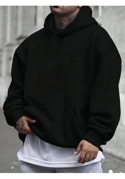 Uyguntarz Unisex Pew Pew Karikatur Baskılı Tasarım Oversize Sweatshirt siyah
