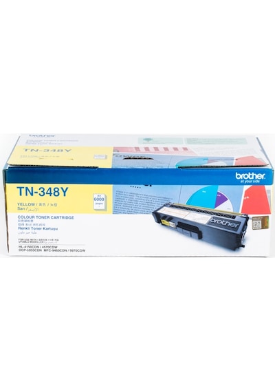 Brother Tn-348Y Sarı Toner (6000 Sayfa)
