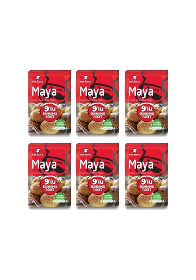 Pakmaya Instant Maya 9'lu 90 Gr X 6 Adet