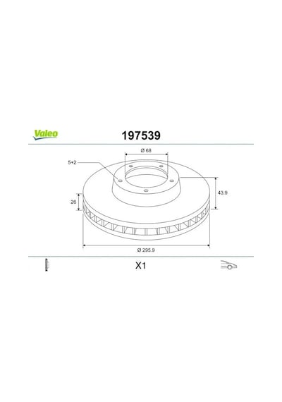 Renault Scenic 3 Fren Diski On 2009-2015 Valeo 197539 2adettir