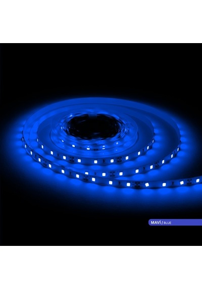 ACK Şerit LED 60 Led'li Mavi Işık 7W 5 Metre AS01-00806