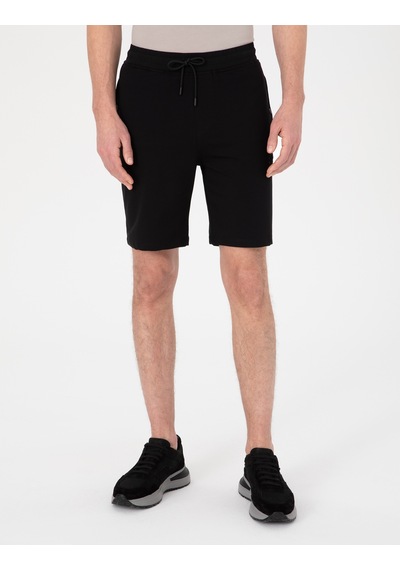Pierre Cardin Siyah Regular Fit Örme Şort 50306779-vr046