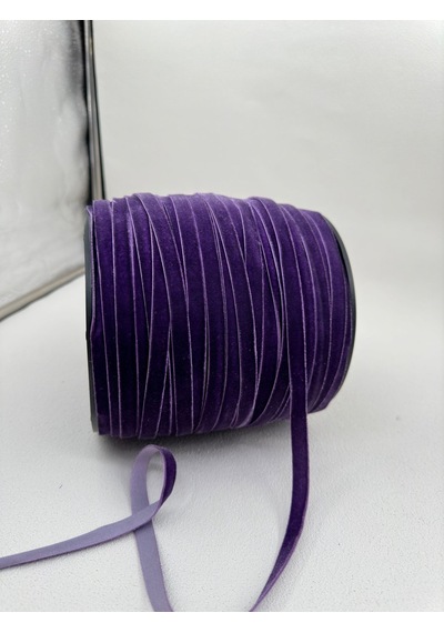 Paşateks- 1 Cm Düz Kadife-5 Metre-iü. Mor