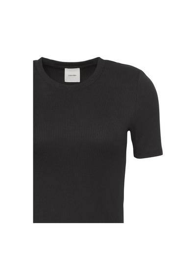 Calvin Klein A- Modal Rib Tee Essential Kadın Kahverengi T-shirt
