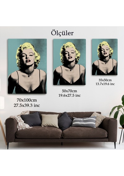 Marilyn Monroe Sarı Saçlı Kadın Modern Duvar Sanatı-5251