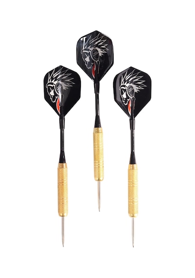 Delta 18 Gr. Dart Oku 3 Lü Set - Çelik Uç + Pirinç Gövde + Renkli Kanat - Dart Oku Seti