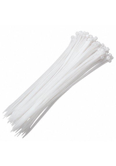 Tork Beyaz Kablo Bağı 4,5x250 Mm 100 Adet Plastik Kelepçe Cırt Kablo Toplayıcı 100 BEYAZ