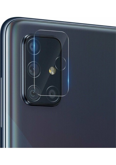 Samsung Galaxy A51 Uyumlu Kamera Lens Koruyucu Nano Cam Şeffaf Tam Kapla