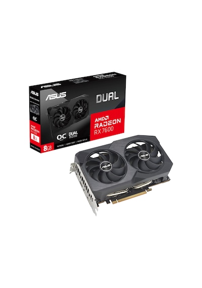 Asus AMD Radeon RX 7600 Dual OC V2 DUAL-RX7600-O8G-V2 8 GB GDDR6 128 Bit Ekran Kartı