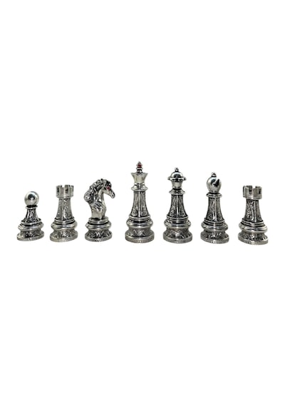 Sadece Satranç Taşı İsteyene Gifthome Premium Battal Boy Metal İşlemeli Klasik Satranç Taşı