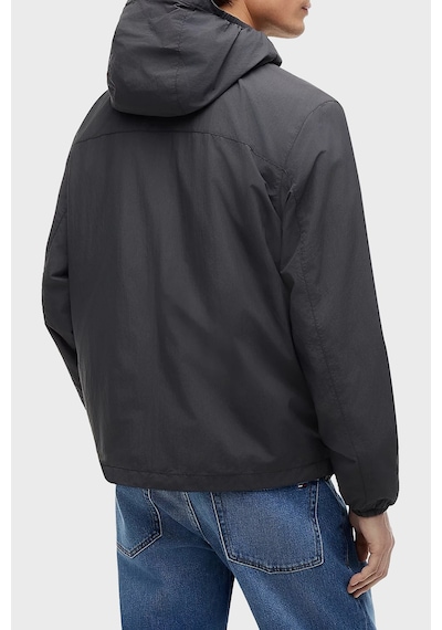 Tommy Jeans Relaxed Fit Kapüşonlu Su İtici Mont Erkek Mont Dm0dm23223 Pt2 Koyu Gri
