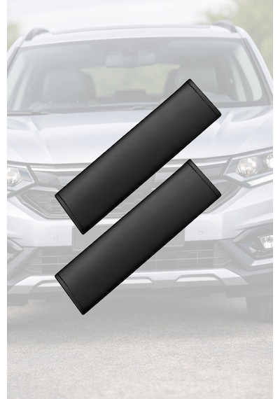 Cupra Formentor Uyumlu Deri Yastık Lüks Set Siyah Deri Kemer Koruyucu
