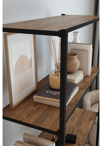 Scarlet Metal Kitaplık 5 Raflı Çok Amaçlı Dosya Kitap Rafı Ofis Salon Mutfak Raf 150 Cm Atlantikçam Kahverengi Scarlet Metal Kitaplık 5 Raflı Çok Amaçlı Dosya Kitap Rafı Ofis Salon Mutfak Raf 150 Cm Atlantikçam Kahverengi