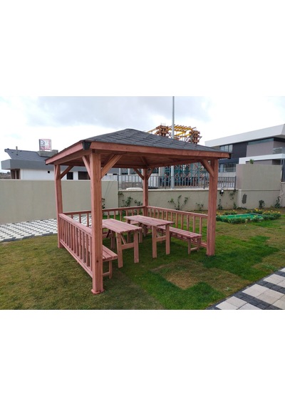 Şen Mobilya Bahçe Pergolası Çardak P076 Maun