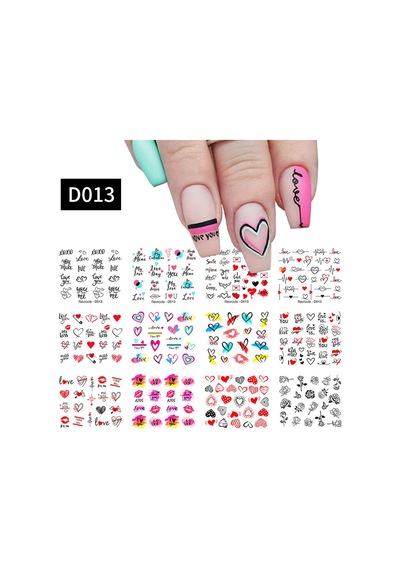 Su Transferli Nail Art Sticker D013 53012-1