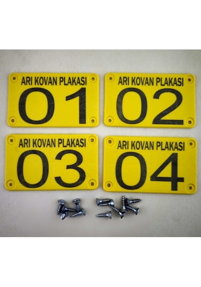700 Adet Sarı Arı Kovan Belirleme -fidan Belirleme -et Pay Belirleme Plakası