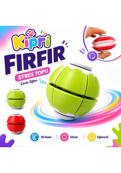 Spinner Ball Rulmanlı Fırfır Stres Topu Bas-çevir 3d Baskı Fidget Oyuncak Altın