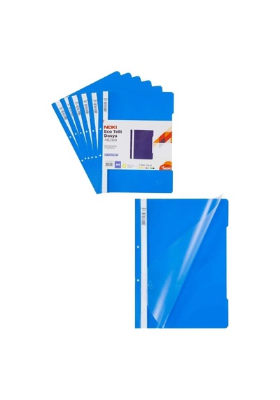 Eco Mavi Telli Dosya 500"lü Paket Plastik Kapak Diğer