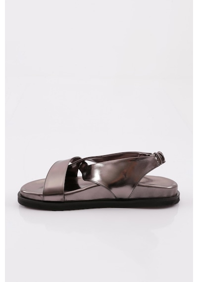 Dgn 3040 Kadin Çapraz Bantli Sandalet 3040-2261-R8007 Platin