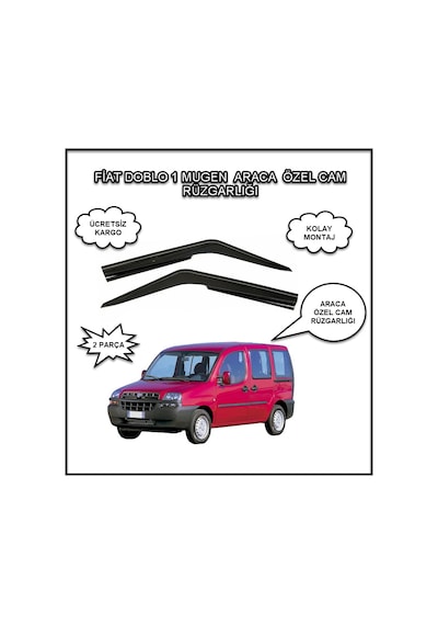 Fıat Doblo 1 Mugen Tip Cam Rüzgarlığı