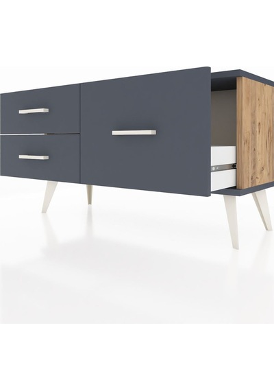 Arges Şifonyer 3 Raflı 88x30x48 Çam-antrasit Antrasit Arges Şifonyer 3 Raflı 88x30x48 Çam-antrasit Antrasit