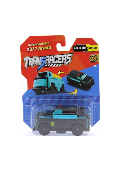 Transracers Dönüşen Arabalar Polis Jipi /  Tanker