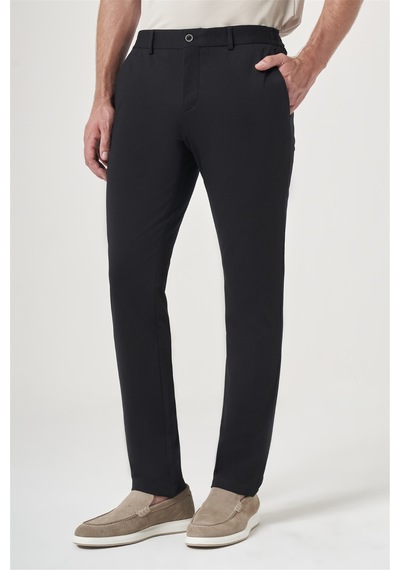 İmza Siyah Yan Cep Slim Fit Esnek Jogger Pantolon 1003260274