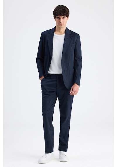 D's Damat Ds Damat Comfort Fit Lacivert Çizgili Takim Elbise 6hc05s210604m 101