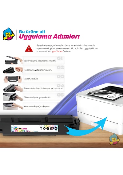 Kyocera Ecosys Pa3500cx Uyumlu Toner Takım Tk-5370 Set