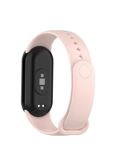 Xiaomi Mi Band 8 İçin Silikon Kordon Pudra Mi Band 8 İle Uyumlu Kordon - Pudra Çok Renkli