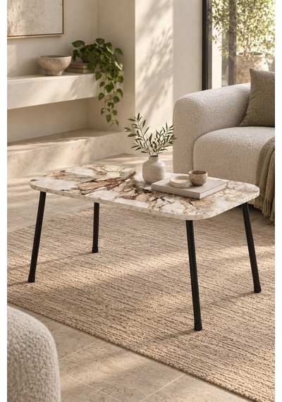 Sulorahome Siyah Metal Profil Ayaklı Mermer Desenli Beyaz Orta Sehpa 90x60 Cm Beyaz Mermer Sulorahome Siyah Metal Profil Ayaklı Mermer Desenli Beyaz Orta Sehpa 90x60 Cm Beyaz Mermer