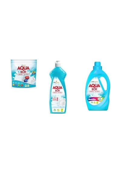 Aquabor Doğal Mineralli Tablet + Elde Bulaşık + Sıvı Renkliler 3 Lü Set 49249307