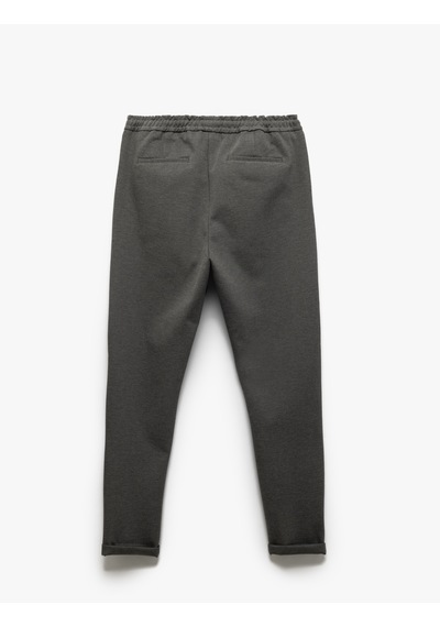 Koton Viskon Karışımlı Beli Bağcıklı Jogger Eşofman Pantolon Antrasit 5sam40010hk Antrasit Koton Viskon Karışımlı Beli Bağcıklı Jogger Eşofman Pantolon Antrasit 5sam40010hk Antrasit
