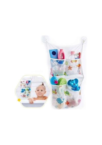 Bebek Banyo Oyuncak Torbası Çok Renkli