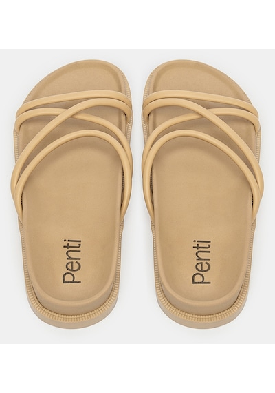 Penti Çizgili Terlik Pyb9mv5h24ıy-39 Camel
