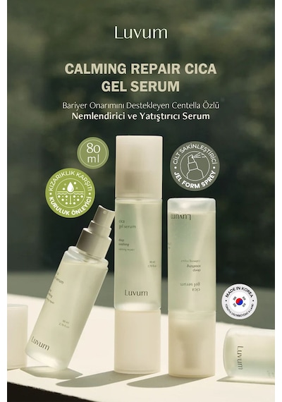 Luvum Bariyer Onarımı Destekleyen Centella Özlü Nemlendirici, Yatıştırıcı Luvum Calming Repair Serum 80 ML