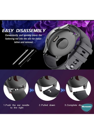 Microsonic Huawei Watch Gt5 41mm Kordon, Silicone Sport Band