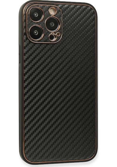 Newface - 391 - İphone 13 Pro Kılıf Coco Karbon Silikon - Kmrsfres - - Siyah